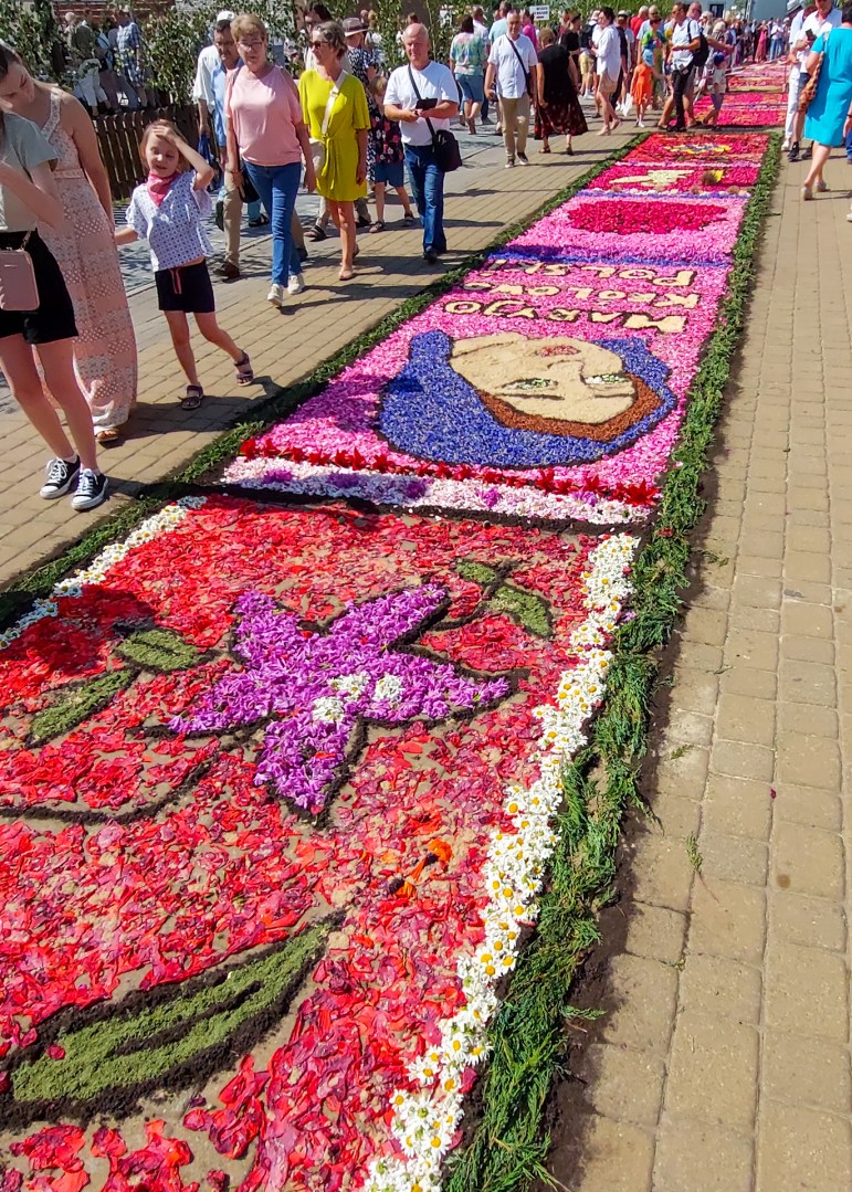 Roses and hearts flower carpet in Spycimierz 2024