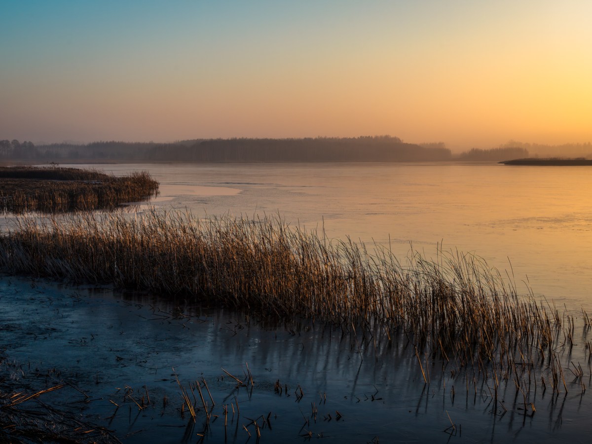 Waiting for the Light to Leave — A Winter Evening by the Lake